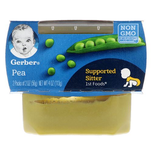 Gerber, 1st Foods, Pea, 2 Pack, 2 oz (56 g) Each Review