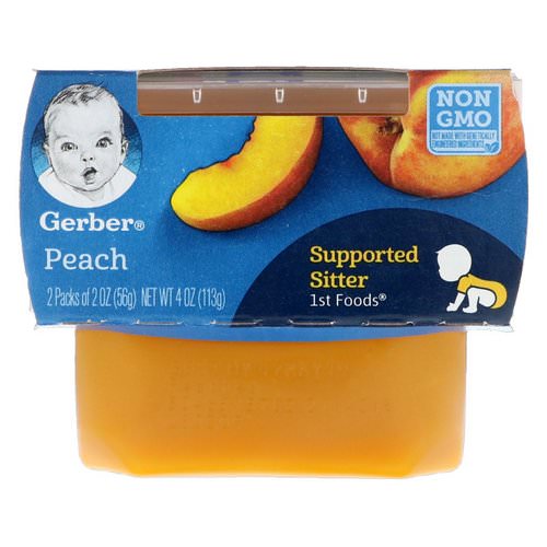 Gerber, 1st Foods, Peach, 2 Pack, 2 oz (56 g) Each Review
