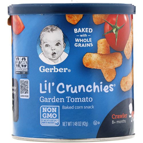 Gerber, Lil' Crunchies, Crawler, 8+ Months, Garden Tomato, 1.48 oz (42 g) Review