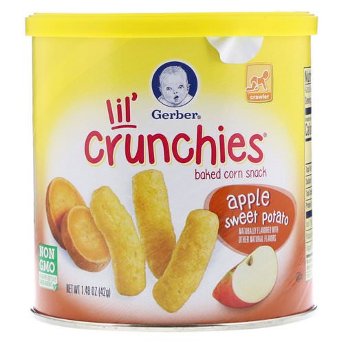 Gerber, Lil' Crunchies, Crawler, Apple, Sweet Potato, 1.48 oz (42 g) Review