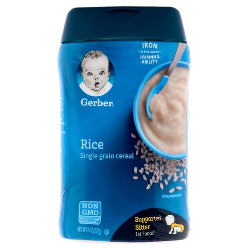 Gerber, Rice Cereal, Single Grain, 8 oz (227 g) Review