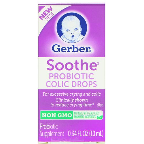 Gerber, Soothe, Probiotic Colic Drops, 0.34 fl oz (10 ml) Review