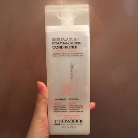 Giovanni, 50:50 Balanced, Hydrating-Calming Conditioner, 8.5 fl oz (250 ml) Review