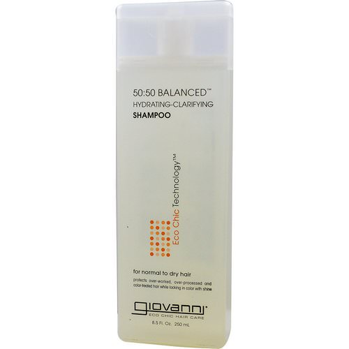 Giovanni, 50:50 Balanced Hydrating-Clarifying Shampoo, 8.5 fl oz (250 ml) Review