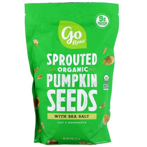 Go Raw, Organic Sprouted Pumpkin Seeds with Sea Salt, 14 oz (397 g) Review