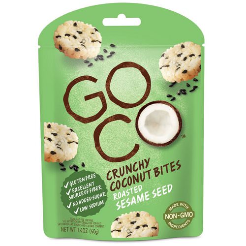 GoCo, Crunchy Coconut Bites, Roasted Sesame Seed, 1.4 oz (40 g) Review