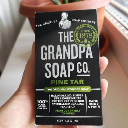 Face Body & Hair Bar Soap, Pine Tar