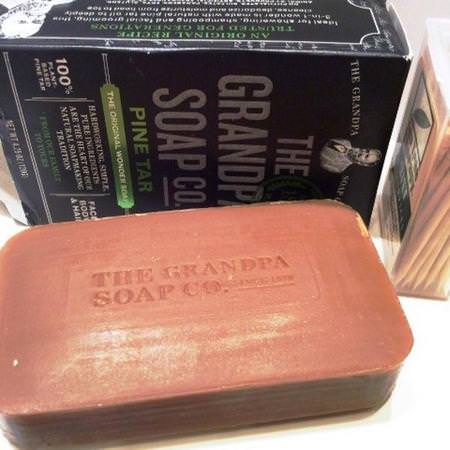 Grandpa's, Face Body & Hair Bar Soap, Pine Tar, 3.25 oz (92 g) Review