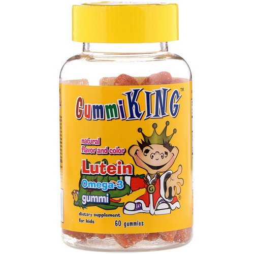 GummiKing, Lutein Omega-3 Gummi for Kids, 60 Gummies Review