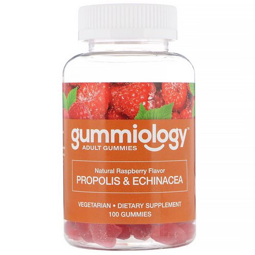 Gummiology, Adult Propolis & Echinacea Gummies, Natural Raspberry Flavor, 100 Vegetarian Gummies Review
