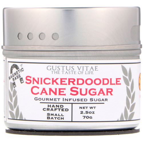 Gustus Vitae, Cane Sugar, Snickerdoodle, 2.5 oz (70 g) Review