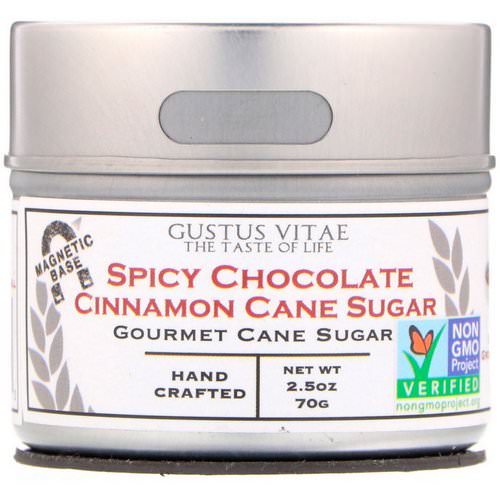 Gustus Vitae, Cane Sugar, Spicy Chocolate Cinnamon, 2.5 oz (70 g) Review