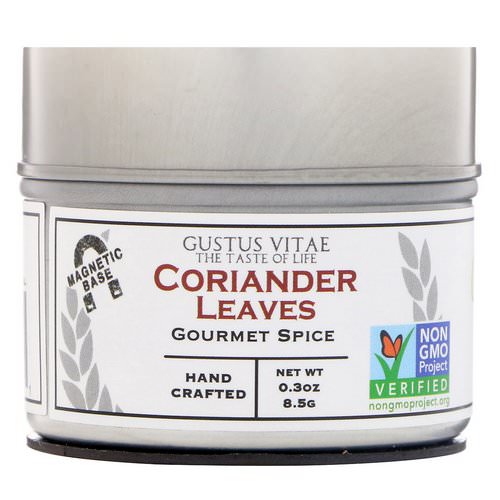 Gustus Vitae, Gourmet Spice, Coriander Leaves, 0.3 oz (8.5 g) Review