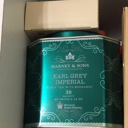 Harney & Sons, Earl Grey Imperial, Black Tea with Bergamot, 30 Sachets, 2.35 oz (66 g) Each Review