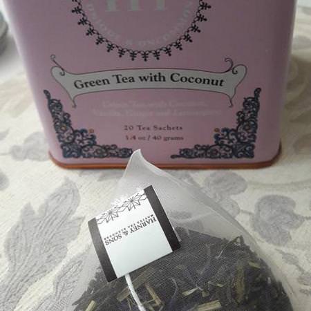 Harney & Sons, HT Tea Blend, Green Tea with Coconut, 20 Tea Sachets, 1.4 oz (40 g) Review
