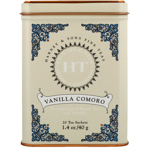 Harney & Sons, HT Tea Blend, Vanilla Comoro Tea, 20 Tea Sachets, 1.4 oz (40 g) Review