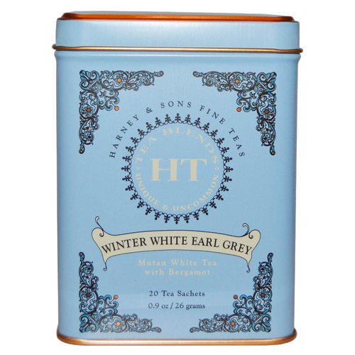 Harney & Sons, Winter White Earl Grey Tea, 20 Tea Sachets, 0.9 oz (26 g) Review