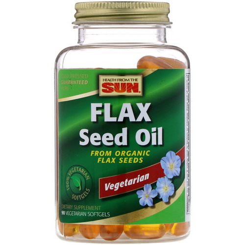 Health From The Sun, Flax Seed Oil, 90 Vegetarian Softgels Review