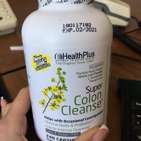 Health Plus, Super Colon Cleanse, 530 mg, 240 Capsules Review