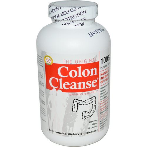 Health Plus, The Original Colon Cleanse, One, 625 mg, 200 Capsules Review