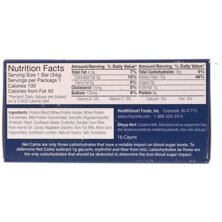HealthSmart Foods, Inc, Whey Protein Bars