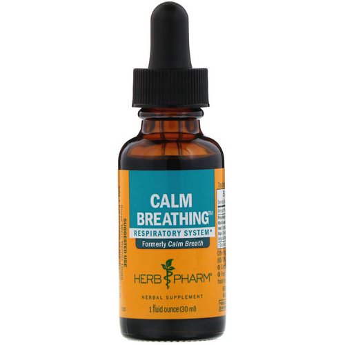 Herb Pharm, Calm Breathing, Respiratory System, 1 fl oz (30 ml) Review