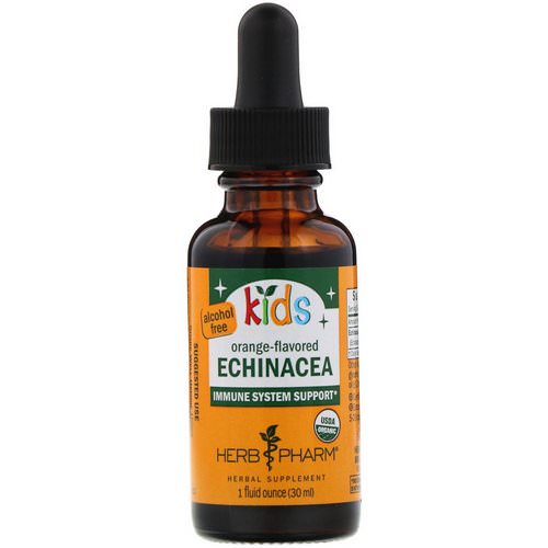 Herb Pharm, Kids Echinacea, Alcohol-Free, Orange-Flavored, 1 fl oz (30 ml) Review