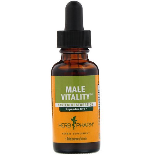Herb Pharm, Male Vitality, System Restoration, 1 fl oz (30 ml) Review