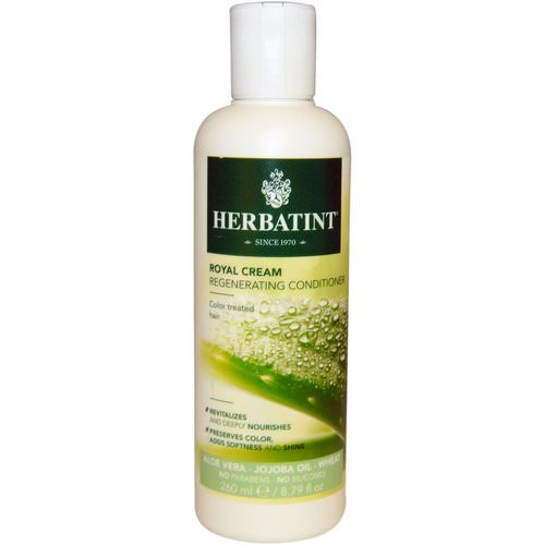 Herbatint, Royal Cream Conditioner, Aloe Vera, Jojoba Oil, Wheat, 8.79 fl oz (260 ml) Review