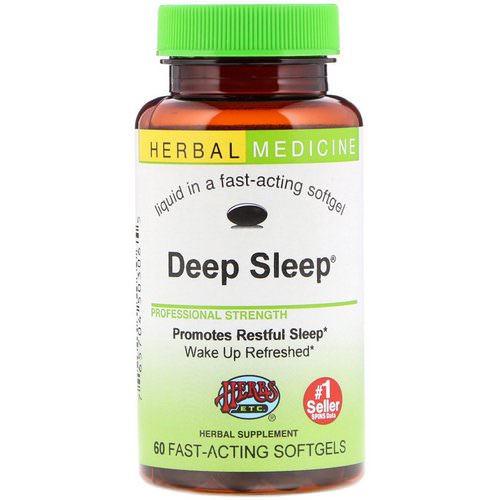 Herbs Etc, Deep Sleep, 60 Fast-Acting Softgels Review
