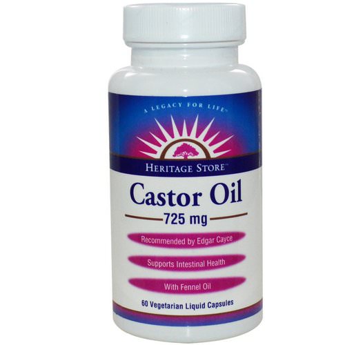 Heritage Store, Castor Oil, 725 mg, 60 Veggie Liquid Caps Review