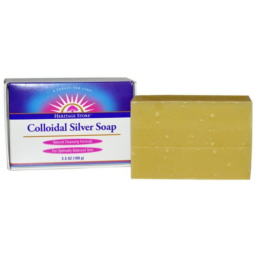 Heritage Store, Colloidal Silver Soap, 3.5 oz (100 g) Review