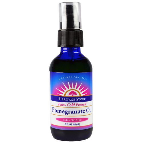 Heritage Store, Pomegranate Oil, Pure, Cold Pressed, 2 fl oz Review