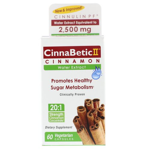 Hero Nutritional Products, CinnaBetic II, Cinnamon Water Extract, 60 Vegetarian Capsules Review