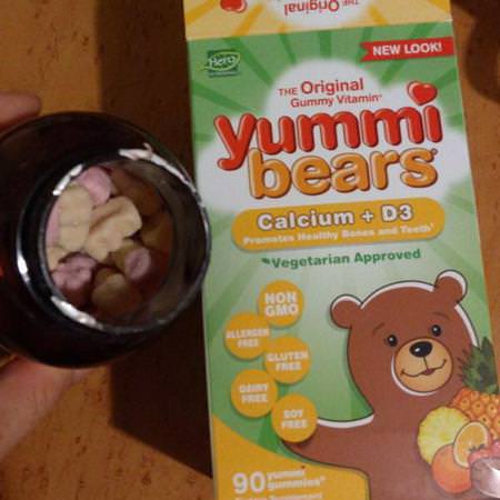 Yummi Bears Vegetarian, Calcium + D3