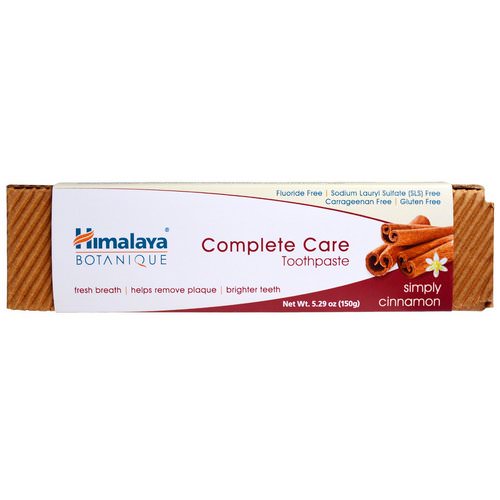 Himalaya, Botanique, Complete Care Toothpaste, Simply Cinnamon, 5.29 oz (150 g) Review