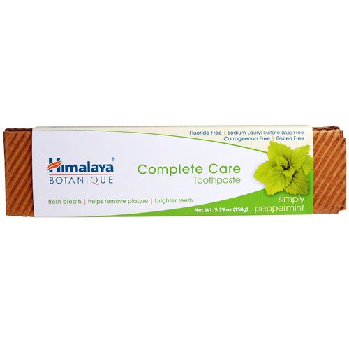 Himalaya, Botanique, Complete Care Toothpaste, Simply Peppermint, 5.29 oz (150 g) Review