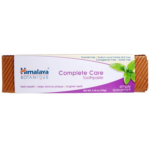 Himalaya, Botanique, Complete Care Toothpaste, Simply Spearmint, 5.29 oz (150 g) Review