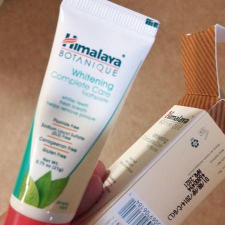 Himalaya, Botanique, Whitening Complete Care Toothpaste, Simply Mint, 5.29 oz (150 g) Review