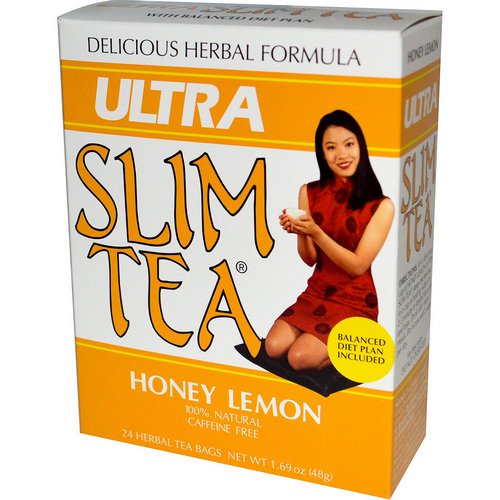 Hobe Labs, Ultra Slim Tea, Honey Lemon, Caffeine Free, 24 Herbal Tea Bags, 1.69 oz (48 g) Review