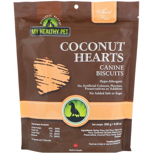 Holistic Blend, My Healthy Pet, Coconut Hearts, Canine Biscuits, 8.29 oz (235 g) Review