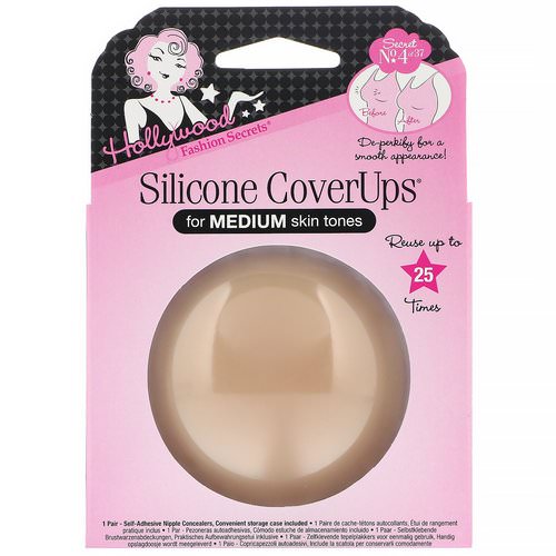 Hollywood Fashion Secrets, Silicone CoverUps, Medium, 1 Pair Review