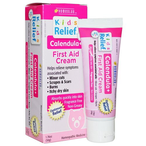 Homeolab USA, Kids Relief, First Aid Cream, Calendula +, 1.76 oz (50 g) Review