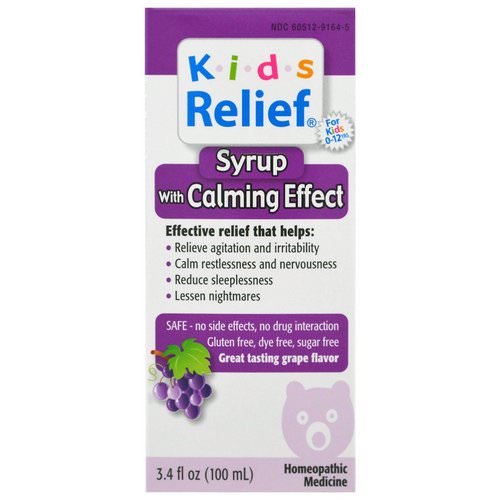 Homeolab USA, Kids Relief, Syrup with Calming Effect, Grape Flavor, 3.4 fl oz (100 ml) Review
