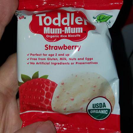 Hot Kid, Toddler Mum-Mum, Organic Rice Biscuits, Strawberry, 12 Packs, 2.12 oz (60 g) Review