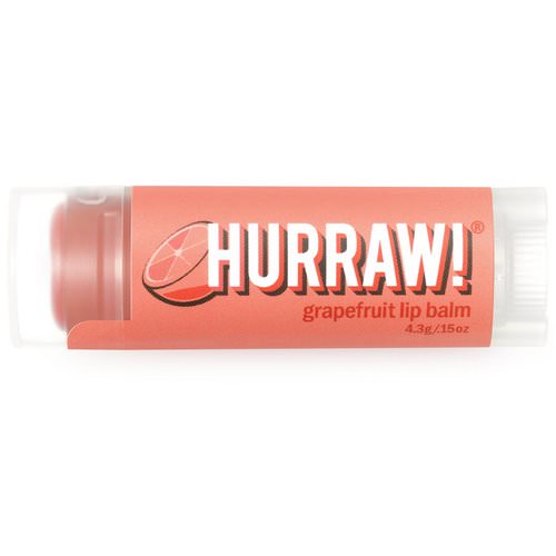 Hurraw! Balm, Lip Balm, Grapefruit, .15 oz (4.3 g) Review