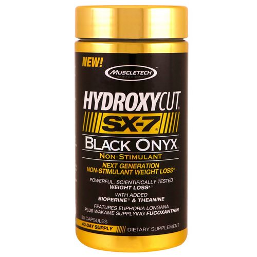 Hydroxycut, Next Generation Non-Stimulant Weight Loss, SX-7, Black Onyx, 80 Capsules Review