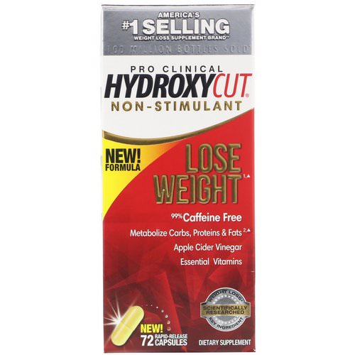 Hydroxycut, Pro Clinical Hydroxycut, Non-Stimulant, 72 Rapid-Release Capsules Review