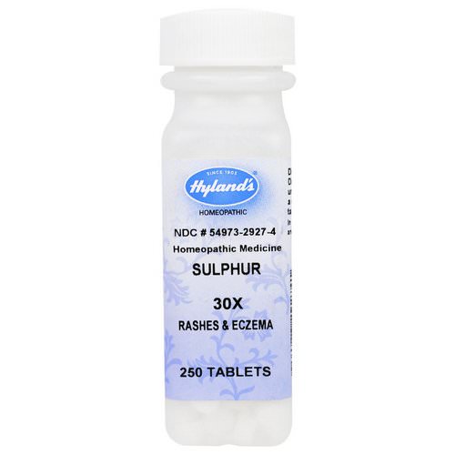 Hyland's, Sulphur 30X, 250 Tablets Review