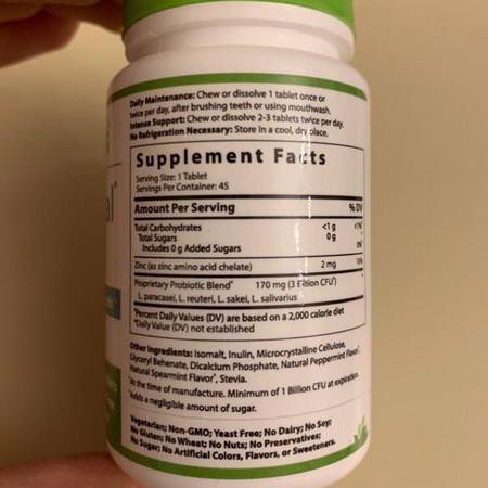 Hyperbiotics, PRO-Dental, Natural Mint Flavor, 45 Chewable Tablets Review